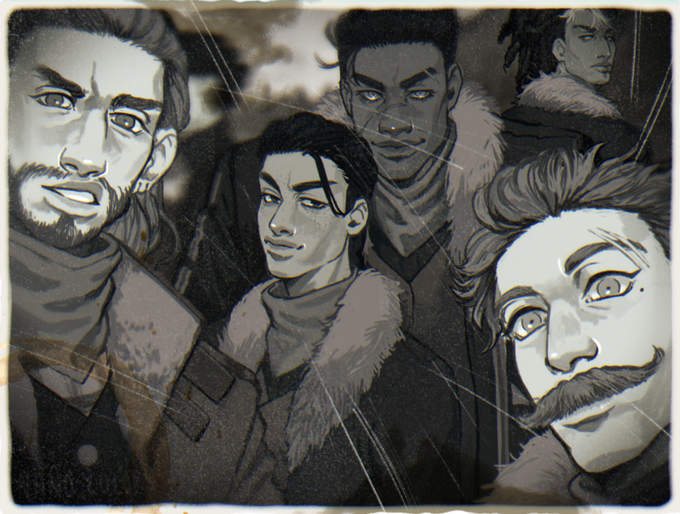 Alby (on the front left), Donghae (middle left), and Hadwyn (back right) belong to L0AFofBR3AD; Ira (blur on the back left), Maverick (middle right) and Dmitri (front right) belong to NanoColors