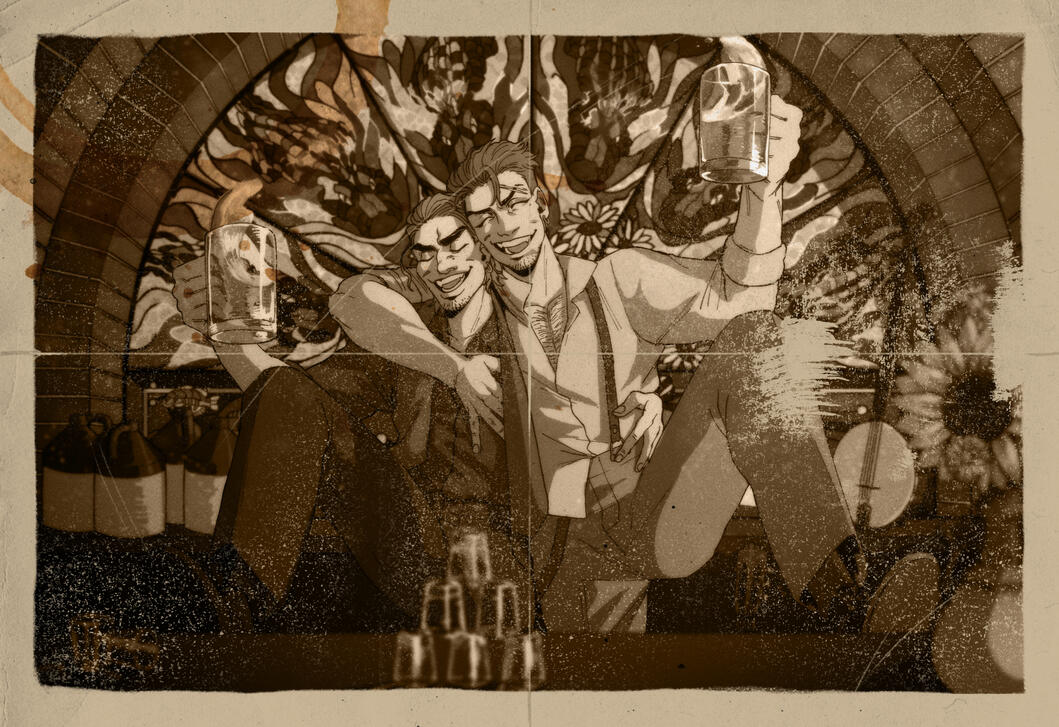 Alby (on the left) belongs to L0AFofBR3AD; Dmitri (on the right) belongs to NanoColors